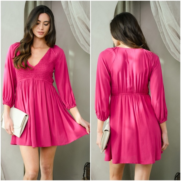 Magenta  Dress - Picture 1 of 4